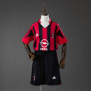 Conjunto Infantil AC Milan 04/05 Home Retro