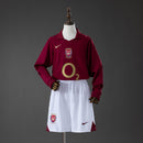Conjunto Infantil Arsenal 05/06 Home Retro Long Sleeve