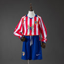 Conjunto Infantil Atletico Madrid 04/05 Home Retro Long Sleeve