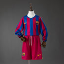 Conjunto Infantil Barcelona 05/06 Home (League Edition) Retro Long Sleeve
