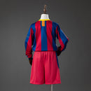 Conjunto Infantil Barcelona 10/11 Home Retro Long Sleeve