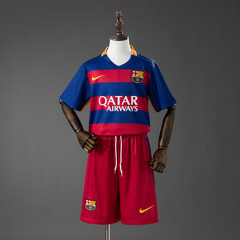Conjunto Infantil Barcelona 15/16 Home Retro