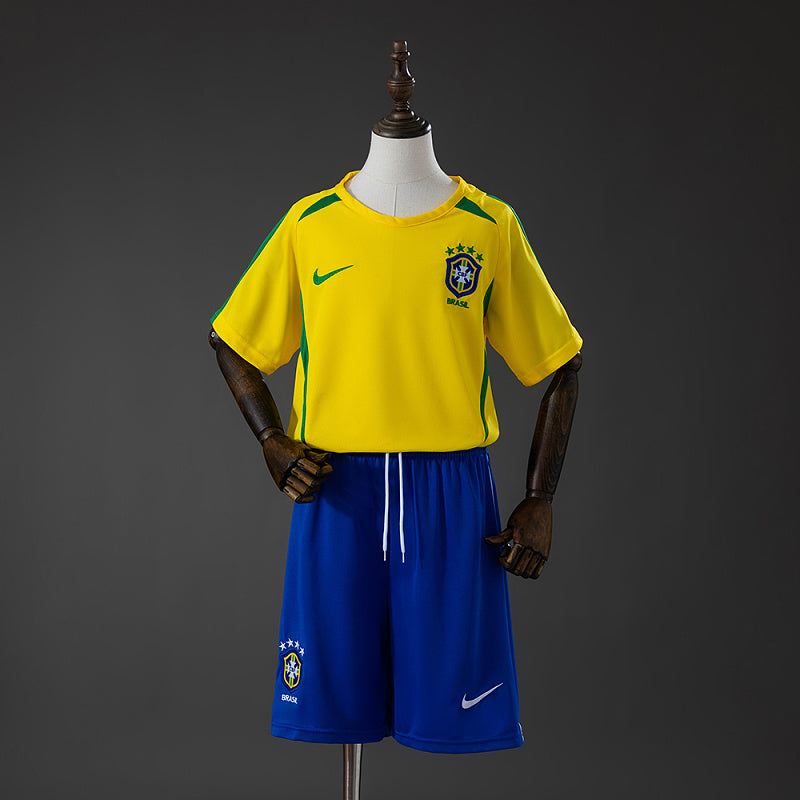 Conjunto Infantil Brazil 2002 Home Retro