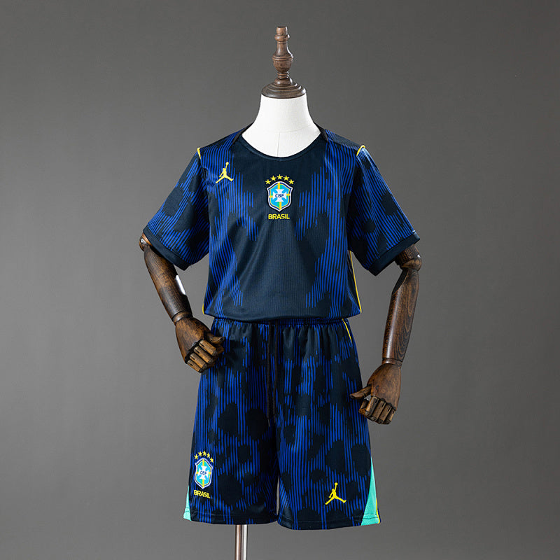 Conjunto Infantil Brazil 2026 Away