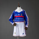 Conjunto Infantil France 1998 Home Retro Long Sleeve