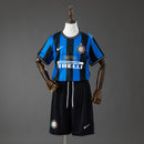 Conjunto Infantil Inter Milan 09/10 Home (UEFA Champions League) Retro