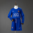 Conjunto Infantil M-U 08/09 Third Away Retro Long Sleeve