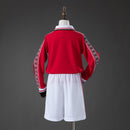 Conjunto Infantil M-U 98/99 Home Retro Long Sleeve