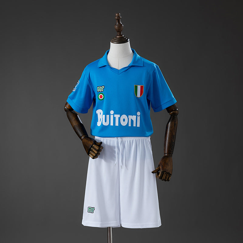 Conjunto Infantil Napoli 87/88 Home Retro