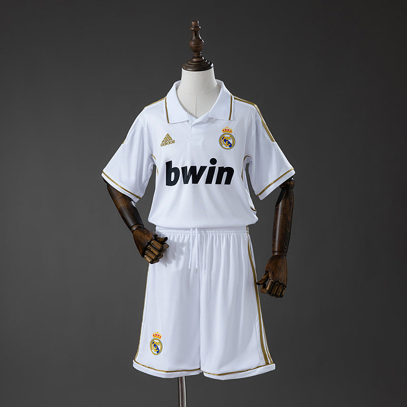 Conjunto Infantil Real Madrid 11/12 Home Retro