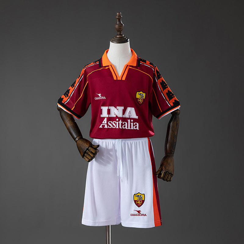 Conjunto Infantil Roma 98/99 Home Retro