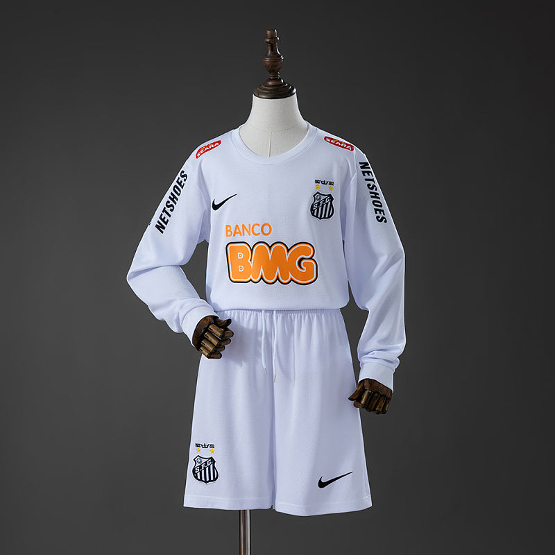 Conjunto Infantil Santos 12/13 Home Retro Long Sleeve