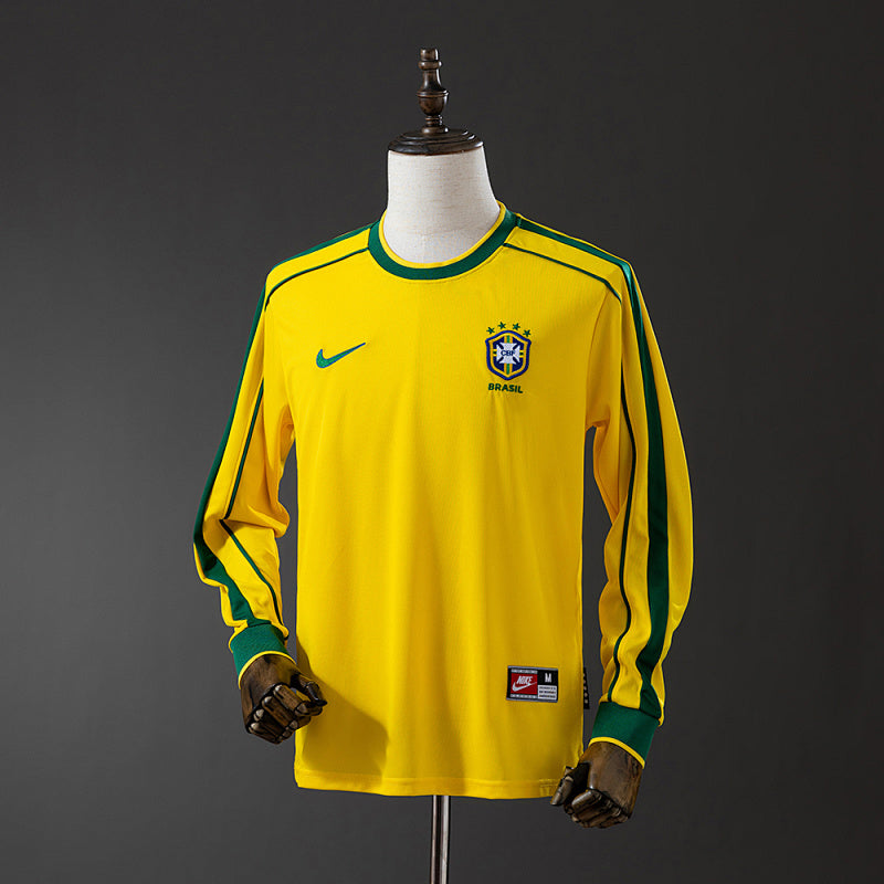 Brazil 1998 Home Manga Longa Retrô