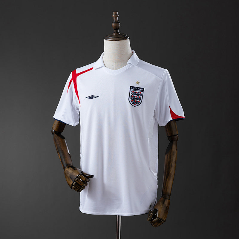 England 2006 Home Retrô Manga Curta (Super Entrega)